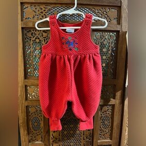Red Quilted Kids One Piece